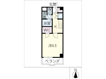 ENAMユーアイ(1K/2階)の間取り写真