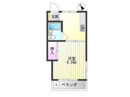 ヒルトップ斉藤(1K/1階)の間取り写真