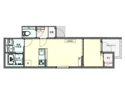 KLEIS西八王子II(1LDK/3階)の間取り写真