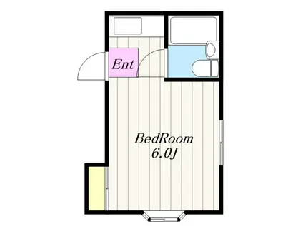 コーポ伸栄(1K/2階)の間取り写真