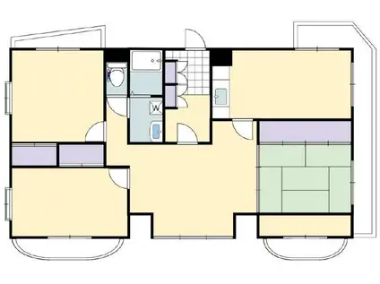 サンケイマンション第5ビル(4LDK/4階)の間取り写真