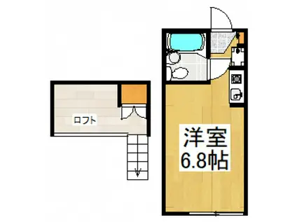 メゾン・ホープ(ワンルーム/1階)の間取り写真