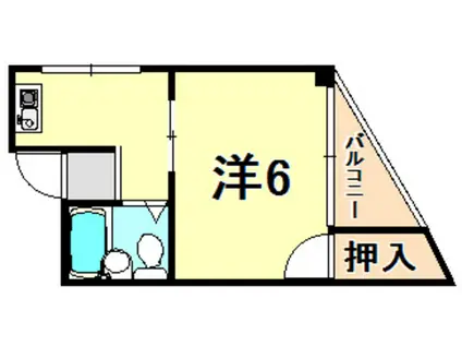 プレアール杭瀬(1DK/1階)の間取り写真