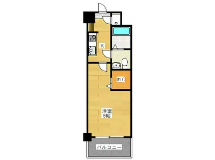 NO.81 ORIENTBLD(1K/1階)の間取り写真