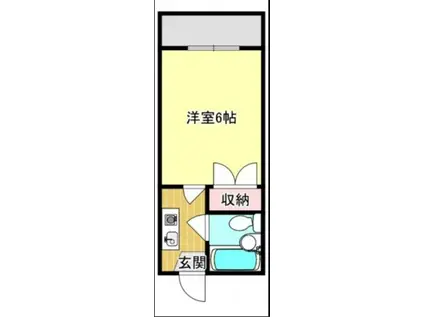 アルフィーネ十日市C(1K/2階)の間取り写真