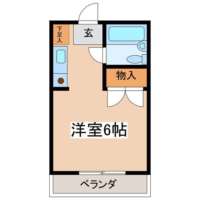 DSビラ旭(ワンルーム/1階)の間取り写真