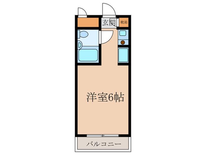 エムズフォレスト(ワンルーム/1階)の間取り写真