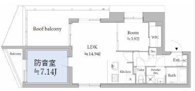 ASTILE STUDIO 王子(1LDK/5階)の間取り写真