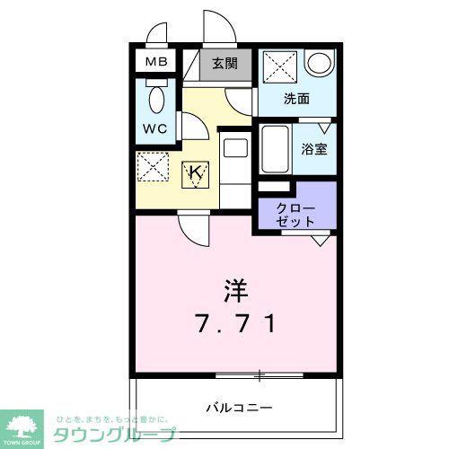 さくらテラス(1K/1階)の間取り写真