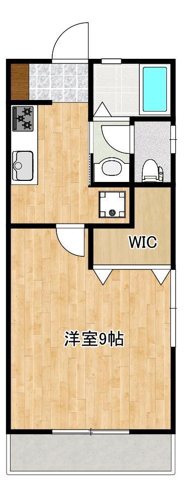 ハイム52(1K/2階)の間取り写真