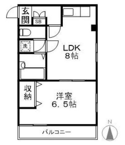 NTKハイム(1LDK/2階)の間取り写真