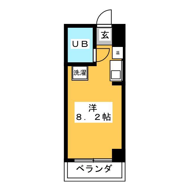 IWPビル(ワンルーム/6階)の間取り写真