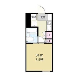 シーズンコート塩釜駅前(1K/4階)の間取り写真