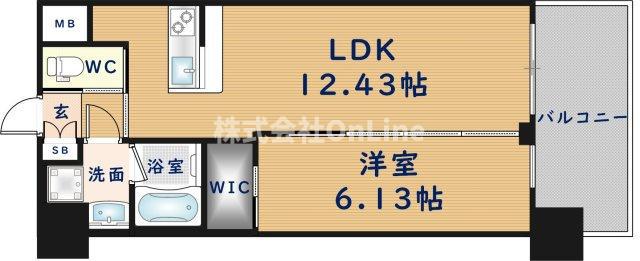 プレジオ永和ASIAN(1LDK/9階)の間取り写真