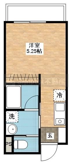 SIGNPOST弥生II(ワンルーム/3階)の間取り写真