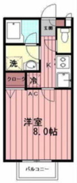 プランドール吉祥寺(1K/1階)の間取り写真