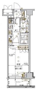 THE GRANDE REGALO 東日暮里(1K/1階)の間取り写真