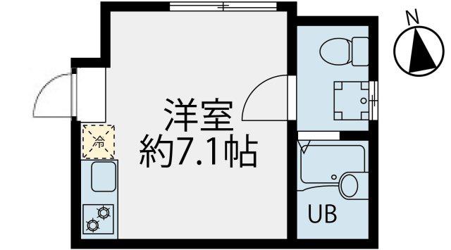 T-SQUARE(ワンルーム/3階)の間取り写真