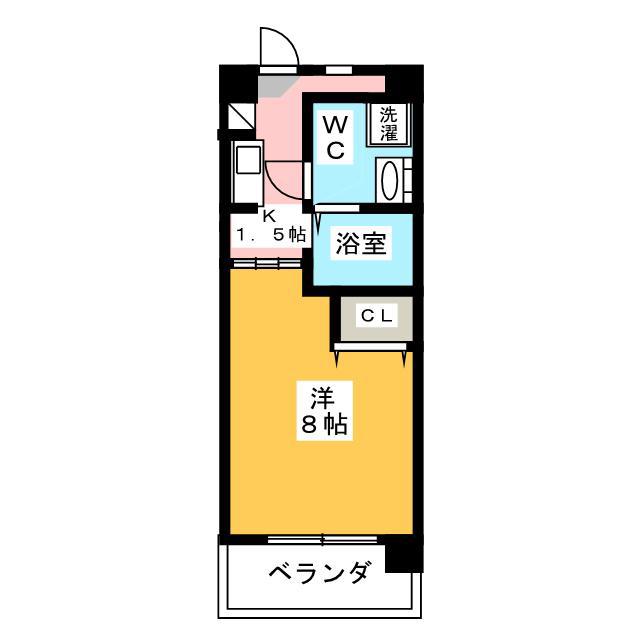 セントレア蕨南町(1K/6階)の間取り写真