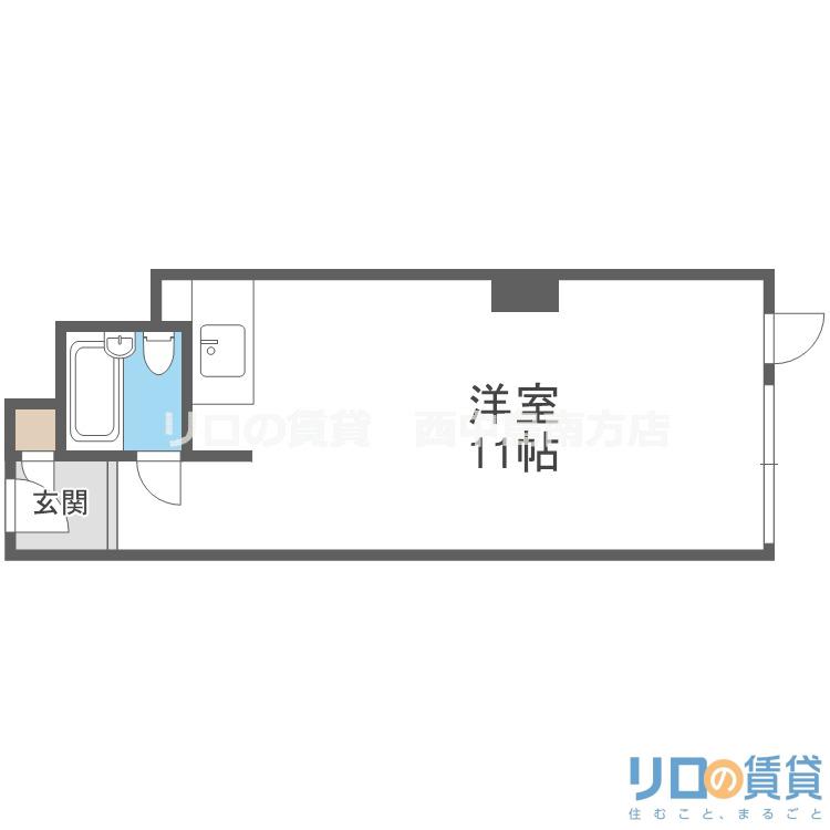 チサンマンション第8新大阪(ワンルーム/4階)の間取り写真