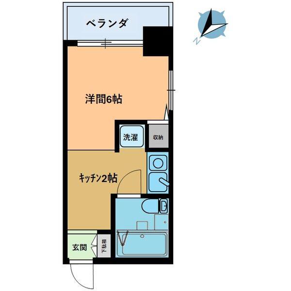 レスパス千種(ワンルーム/6階)の間取り写真