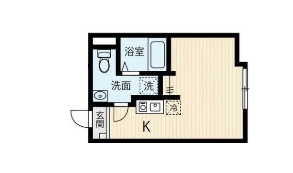 フィオーレ西日暮里B(ワンルーム/1階)の間取り写真