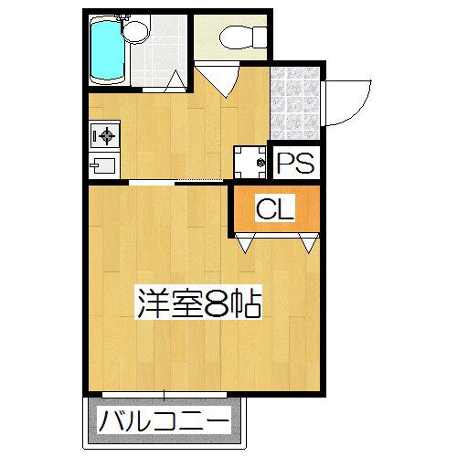 ベルコート94(1K/3階)の間取り写真