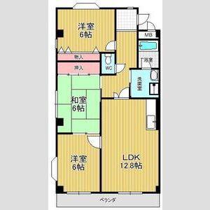 セントポーリア・イースト(3LDK/2階)の間取り写真