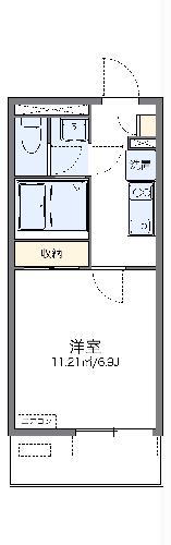 レオネクスト藤仁並木(1K/1階)の間取り写真
