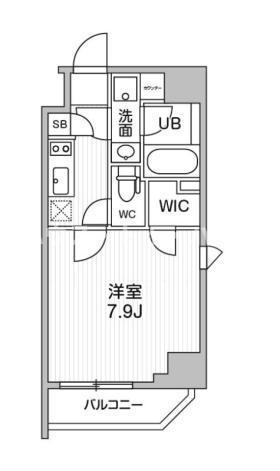 ALTERNA東池袋(1K/7階)の間取り写真