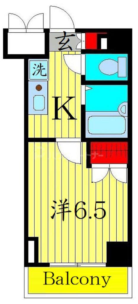 T&G東池袋マンション(1K/3階)の間取り写真
