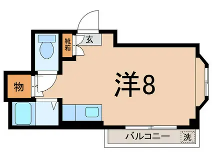 メゾン薗田(ワンルーム/4階)の間取り写真