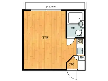 エトワール立川錦町(ワンルーム/4階)の間取り写真