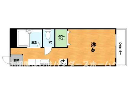 シングルハイツトランクウィル(1K/1階)の間取り写真