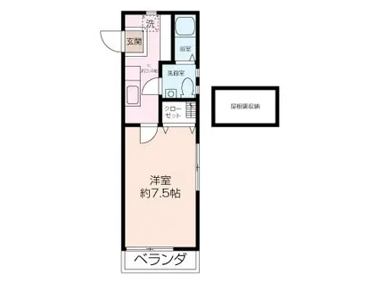 小島ハイツⅡ(1K/2階)の間取り写真