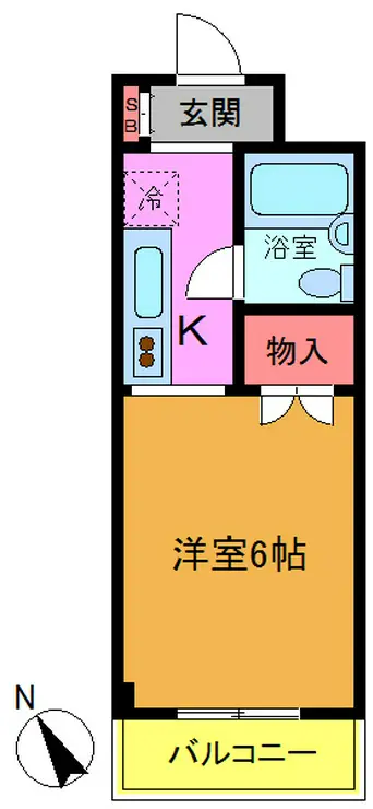 タウンパレス 4階階 間取り
