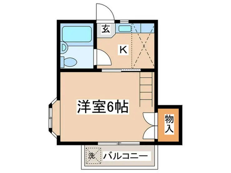 コーポ京 2階階 間取り