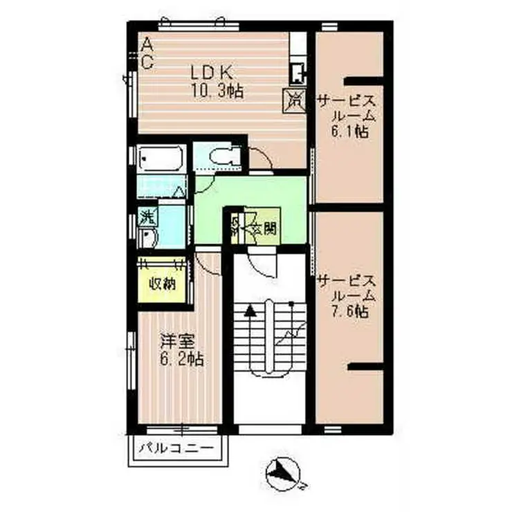 ラフィネ学芸大学 3階階 間取り