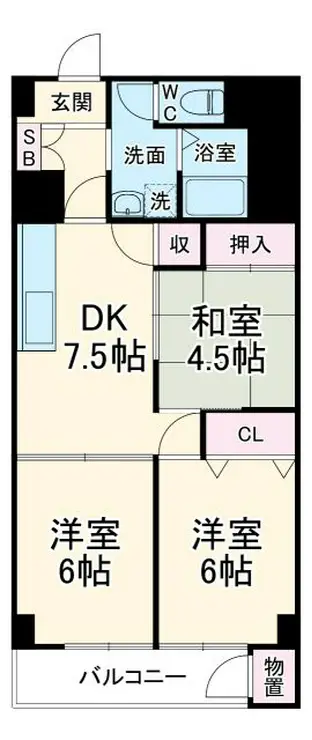 パークサイド船橋 11階階 間取り