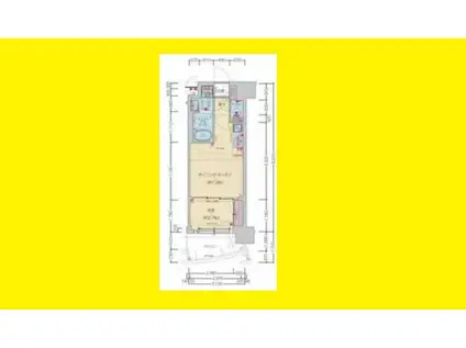 プレサンス江坂ベルフィーヌ(1DK/6階)の間取り写真