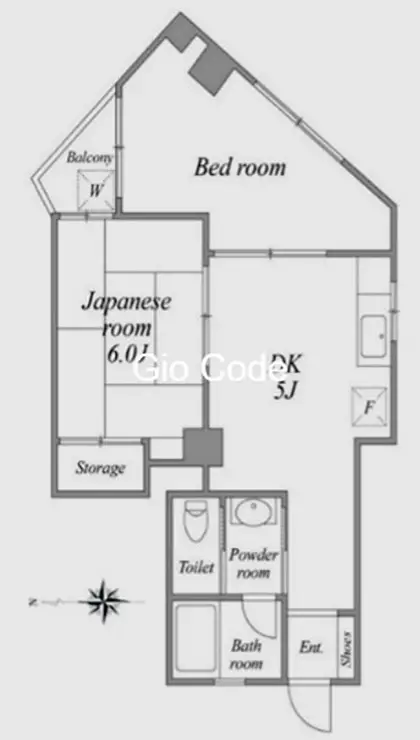 有賀サンハイツ 5階階 間取り