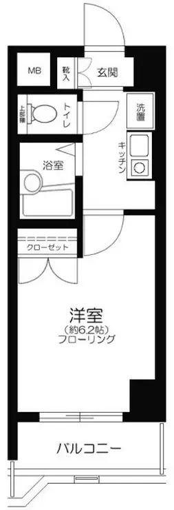 メインステージ早稲田 7階階 間取り