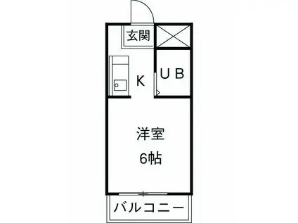 ライブカントリーエイト(1K/4階)の間取り写真