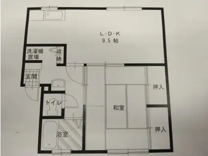メゾンエトワール(1LDK/2階)の間取り写真