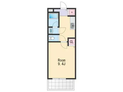 フジパレス水道路(1K/1階)の間取り写真