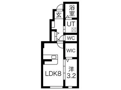 FILOB(1LDK/1階)の間取り写真