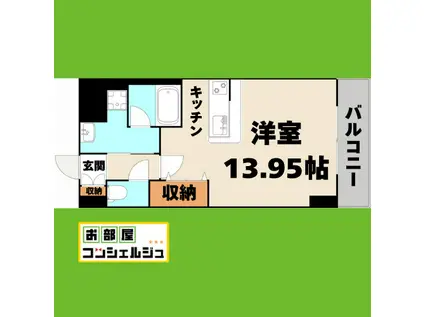 SKY GATE主税町(ワンルーム/4階)の間取り写真