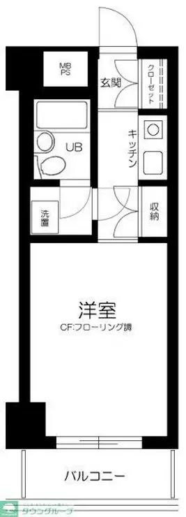 ライオンズマンション新宿東公園 3階階 間取り