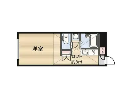 レオパレスエクセレント(ワンルーム/1階)の間取り写真