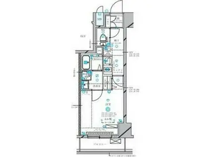 ディアレイシャス東別院III(1K/10階)の間取り写真